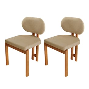Conjunto com 2 Cadeiras em Madeira Tokyo Ambar / Imbuia Natural