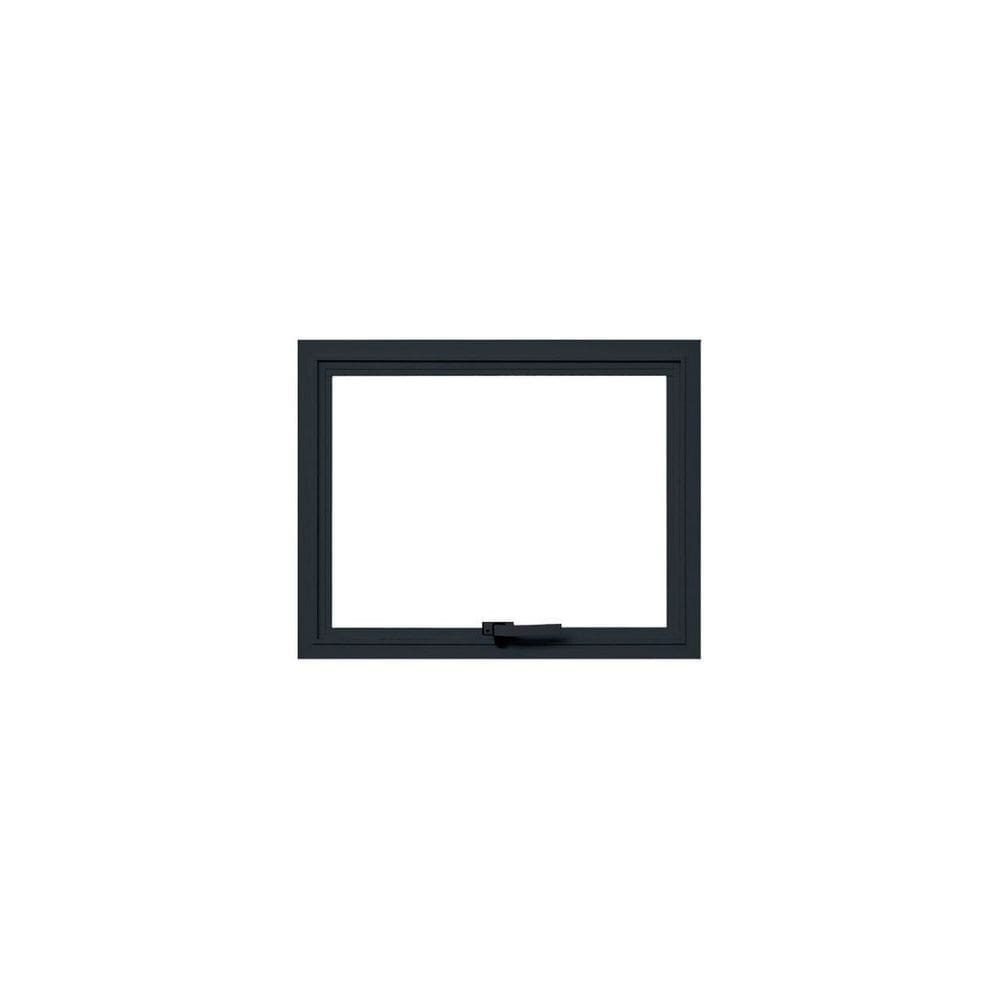 Janela Maxim-Ar 1 Módulo Vidro Segurança 6cm 80cm x 60cm Fábrica do Alumínio Preto