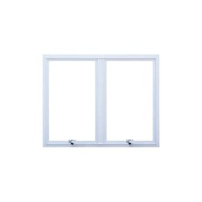 Janela 2 Módulos Vidro Segurança 6cm 120cm x 60cm Fábrica do Alumínio Maxim-Ar Branco
