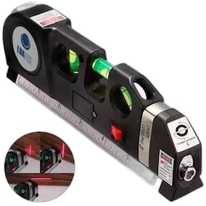 Nível Laser 3 Linhas Cruz Trena Régua Nivelador Profissional