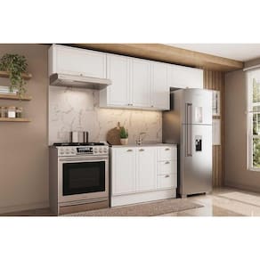Cozinha Completa Bella 4 Peças (3Aéreos+1Balcão) C4P173 Branco - Carraro