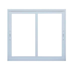 Janela de Correr 2 Folhas 200cm x 100cm Vidro de Segurança 6cm Fábrica do Alumínio Branco