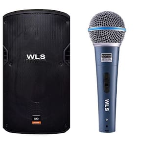 Caixa Acústica WLS S12 Ativa com Bluetooth + Microfone M58A