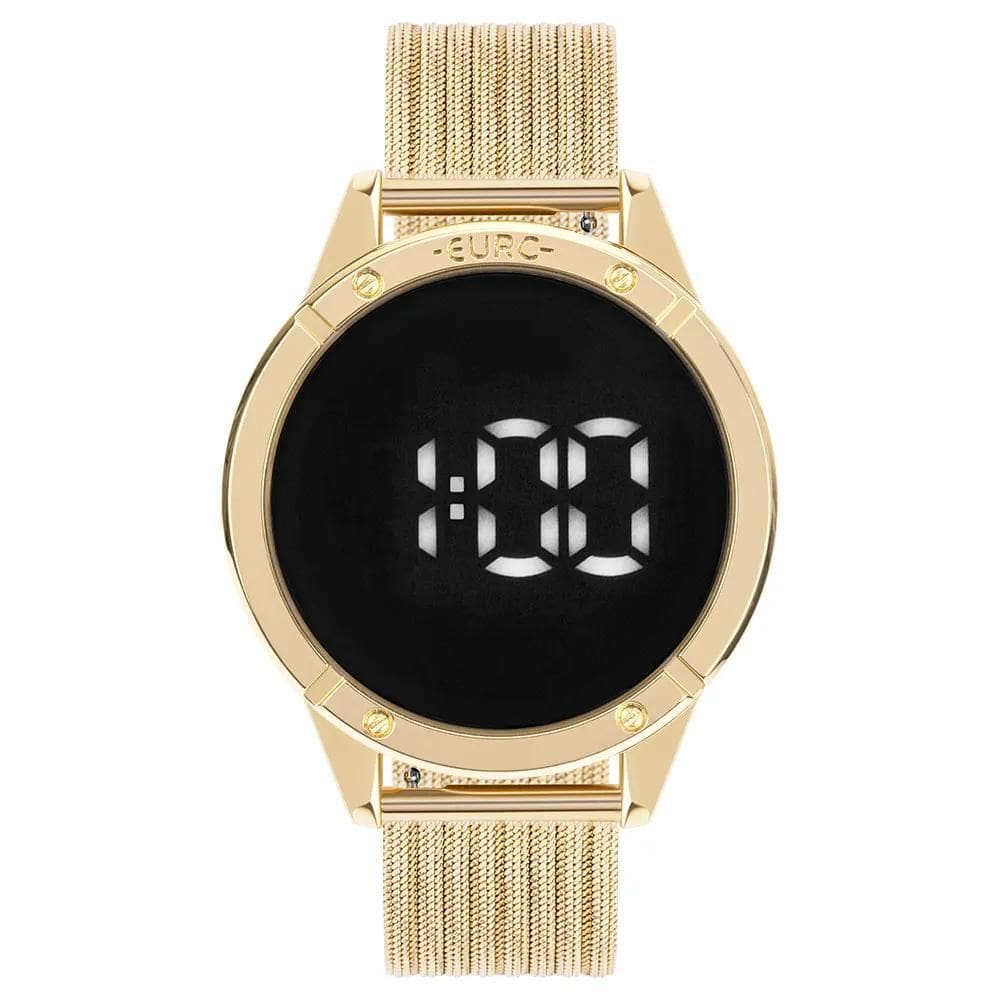 Relógio Euro Feminino Ff Led Dourado - EUBJ3912AA/4F