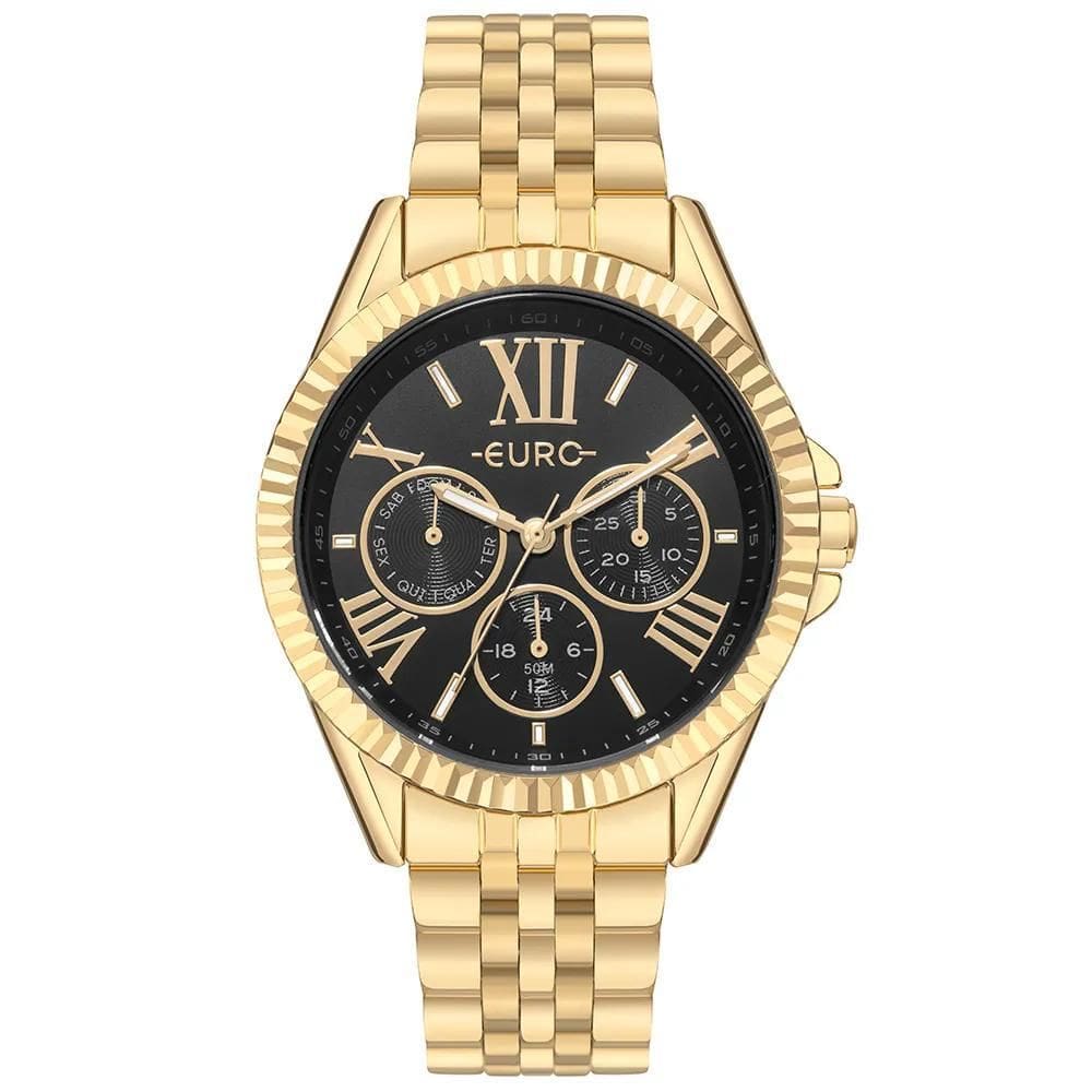 Relógio Euro Feminino Multiglow Dourado - EU6P29AIV/4P