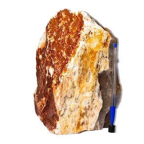 01 Aragonita Raio Laranja Pedra Pé Serrado 6 a 8Kg Tipo B