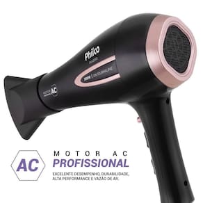 Secador De Cabelo Com íons Tourmaline 2100W Philco PSA3250 110V