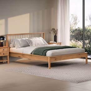 Cama Madeira de Casal 140x190cm Moderna Reforçada Freijó Apoana