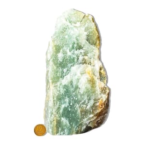 01 Ônix Verde Pé Serrado Natural 2 a 3kg 15 a 25cm Tipo B
