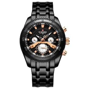 Relógio De Pulso Masculino Com Cronógrafo Mostrador Luminoso Impermeável Preto