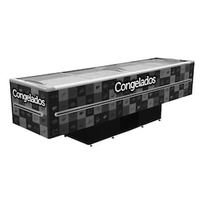 Ilha para Congelados Fricon Dupla Ação Preta 820 Litros ICED820-2V016 - 220V