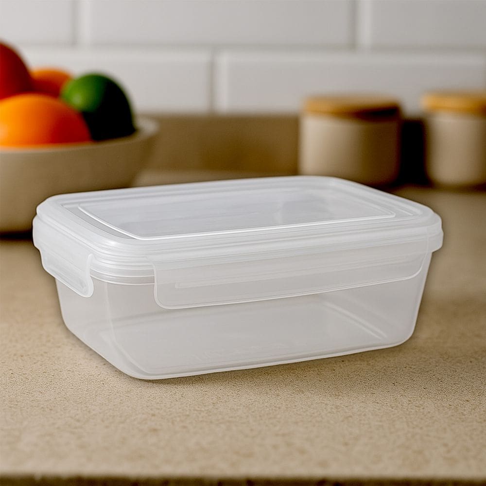 Potes Hermético 600ml Para Alimentos Para Arroz Ração Grãos Mantimentos Empilhável