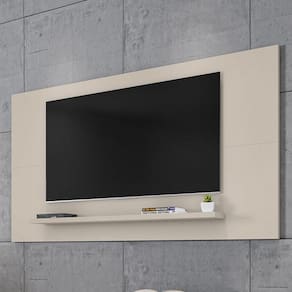 Painel para TV Até 60 Polegadas Vidigal 1 Prateleira Off White - Pnr Móveis