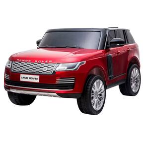 Mini Carro Elétrico Infantil 12V Range Rover Banco de Couro Mp5 Controle Vermelho Brinqway Bw-122mp5