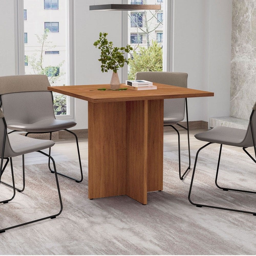 Mesa de Madeira Moser 90 Cm Cedro - Pnr Móveis
