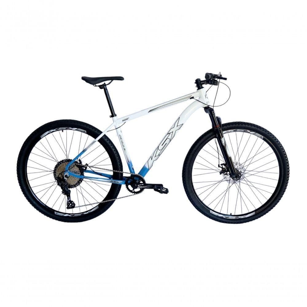 Bicicleta Aro 29 Ksx Sd7 12v Garfo Com Trava K7 11/50 Freios Hidráulicos Kit 1x12 - Azul Zimbro/branco Tam. 17