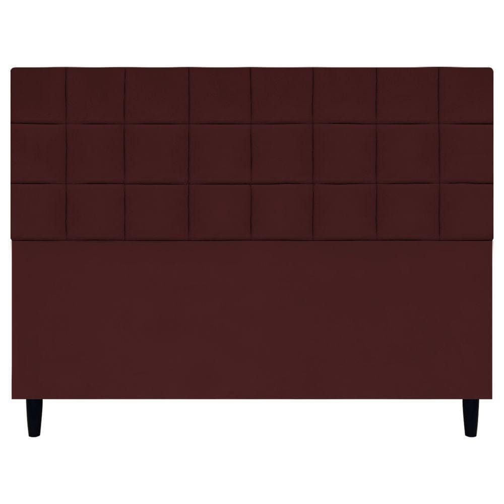 Cabeceira Estofada Para Cama Box Queen 160 Cm Florem Suede