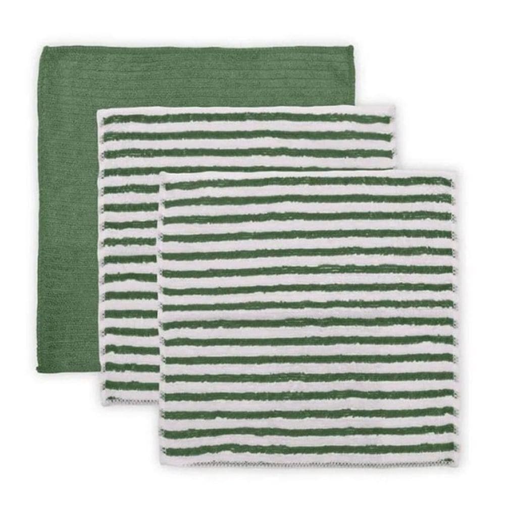 Kit Pano Multiuso Buettner Enxuga E Limpa Microfibra 3 Peças Cooking Verde Musgo