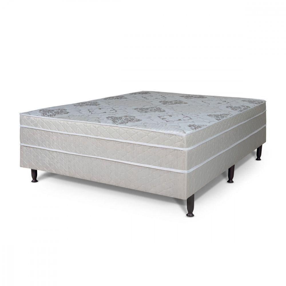 Cama Box Casal Conjugada Golden 138x188x37cm Bege Hellen Bege