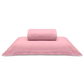 Jogo De Cama Buettner Solteiro Malha Liso 2 Peças Image Rose