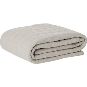Cobre Leito Tecebem Casal Malha 100% Algodão Lisa 210 X 240cm Trigo