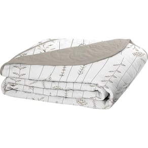 Cobre Leito Tecebem Casal Malha 100% Algodão Estampado Em Matelassê Dora 210x240m Castanho