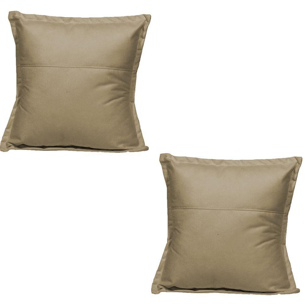 Kit 2 Almofadas Decorativa Cheia Fofinha Para Sofá Cadeira Poltrona 42 Cm Suede