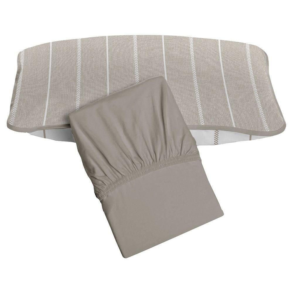 Jogo De Cama Tecebem Solteiro Malha 100% Algodão Omar 2 Peças Premium Castanho