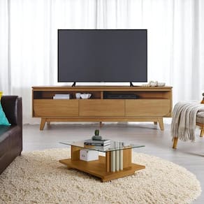 Conjunto Yara C/ Mesa De Centro Domo Cumaru/opala