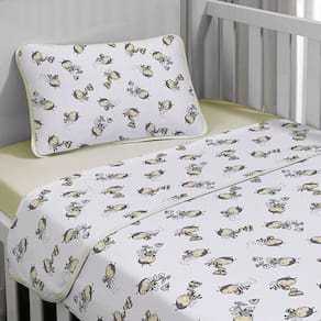 Jogo De Cama Tecebem Malha Mini Cama(montessoriana) Lili 3 Peças Perola