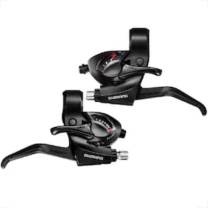Alavanca Passador Marcha Cambio Shimano Tourney EF-41 3 x 7v 21v com manetes freio Mtb