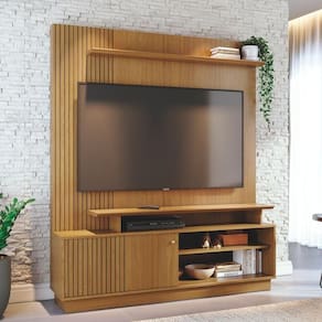 Home Theater Rhea Com Design Funcional Cumaru