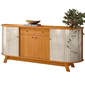Buffet Aparador 4 Portas 183 Cm Monaco Cinamomo Madetec