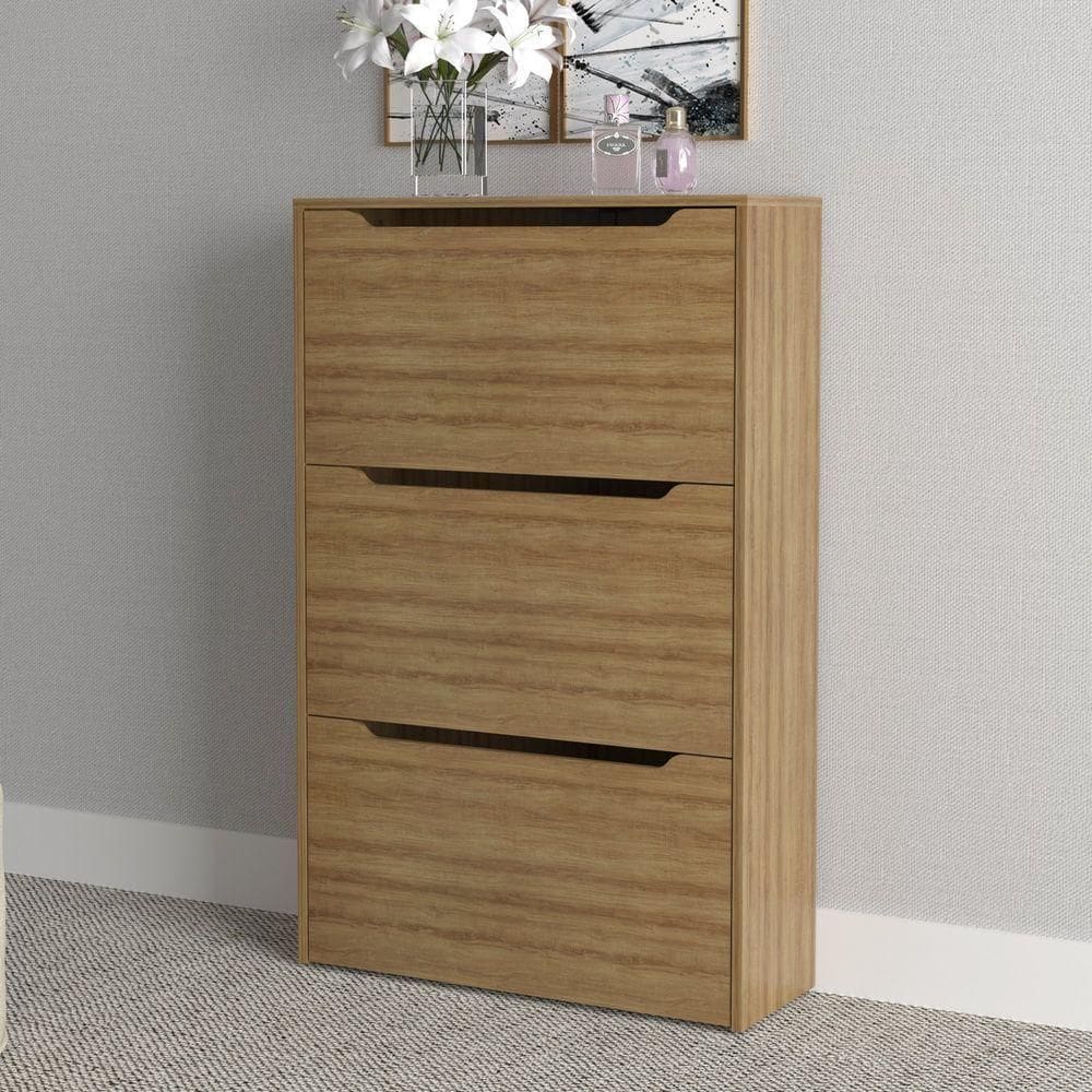 Sapateira 3 Portas 71,1x117,2cm Amêndoa