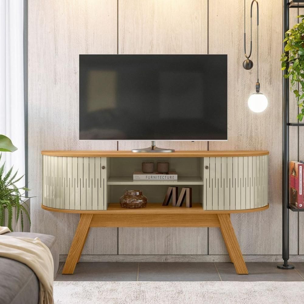 Bancada Savona Com Nichos Cumaru/opala