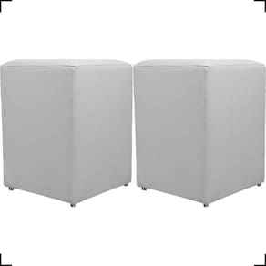 Kit 2 Puff Dado Decorativo Para Sala Recepção Penteadeira Material Sintético Cores