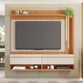Painel Para Até 60 Polegadas Marrom Vivenda Caemmun