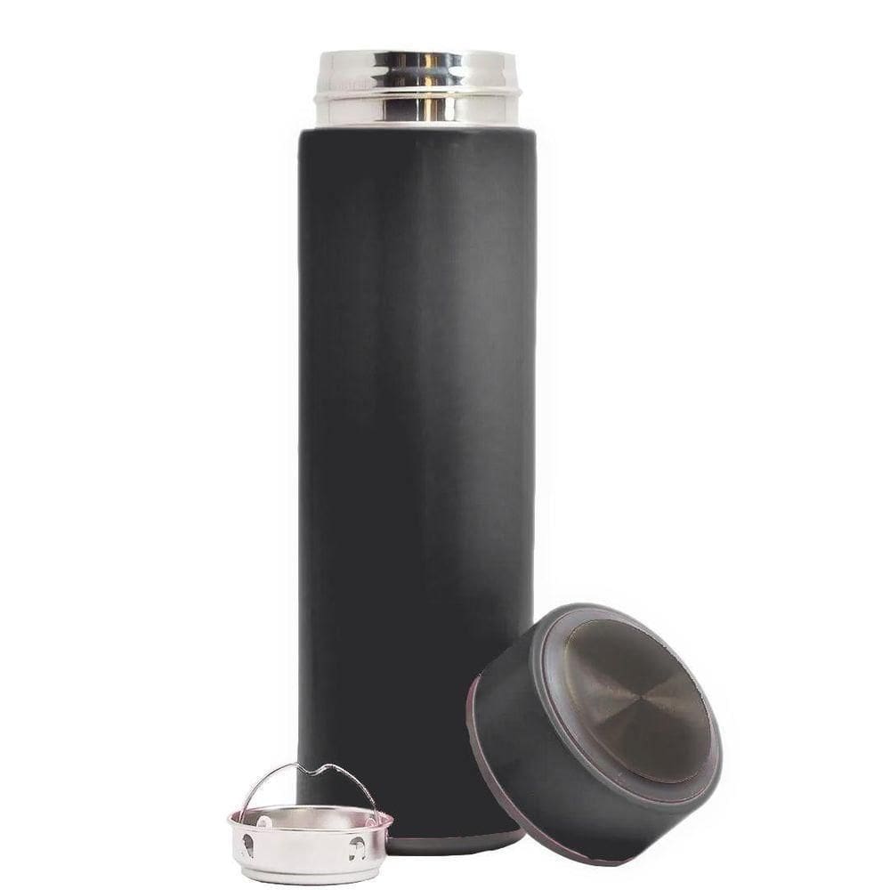 Garrafa Térmica Inox 500ml Quente Frio Tampa Preto Nº14