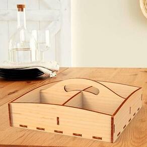 Porta Guardanapo E Sachê Em Mdf - Kit 10 Unidades