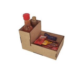 Porta Guardanapo E Sachê Em Mdf - Kit 5 Unidades