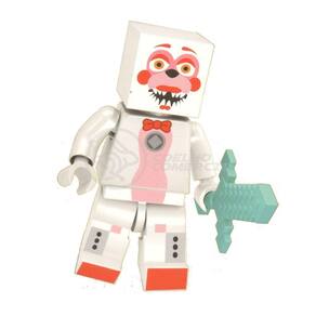 Brinquedo Boneco Bloco De Montar Five Nights At Freddy´s Compatível Com Lego - Adventure Fun Time Foxy
