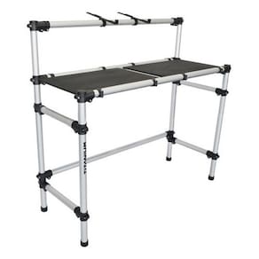 Cabine Dj Tubular em Aluminio Com Tampo Mdf Para Mesa Controladora Usb Universal de ate 1 Metro