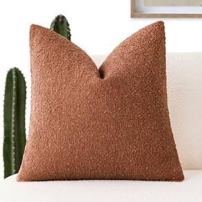 Capa de almofada Findtower Boucle 60x60cm Burn Orange