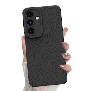 Capa de telefone MZELQ Silicone Wave Ripple para Samsung Galaxy S25