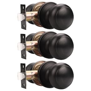 Maçanetas de porta Probrico Interior Closet Passage Bronze polido a óleo