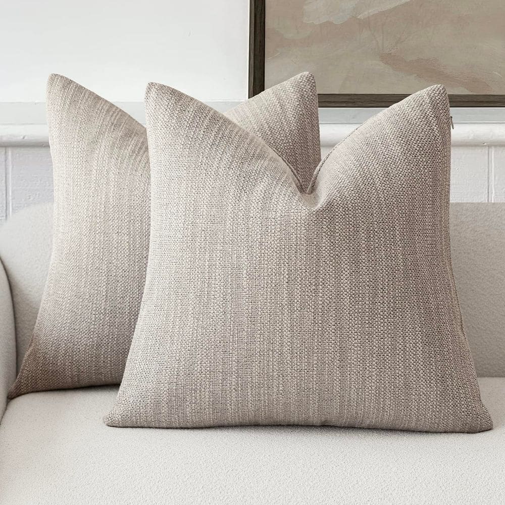 Capas de almofada Findtower Decorative Texture Serlap Linen x2