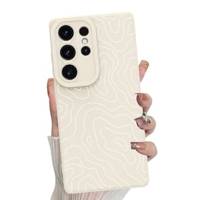 Capa de telefone MZELQ Silicone Wave Ripple para Samsung S25 Ultra
