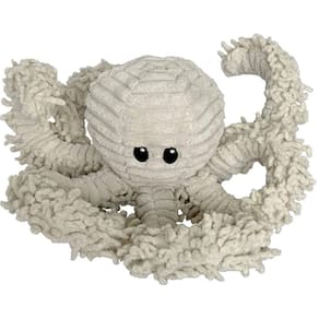 Brinquedo para cães Pet Lou Durable Natural Nubby Plush Octopus -M