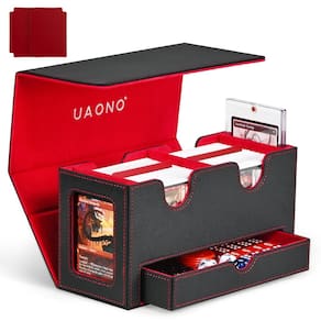 Caixa de baralho de cartas UAONO Double Card Storage MTG 200+ Cards