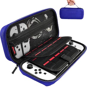 Estojo de transporte daydayup Midnight Blue para console e acesso.